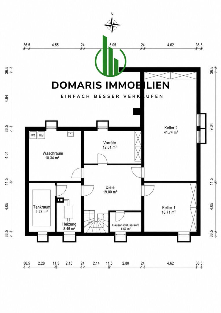 Grundris KG Wohnhaus