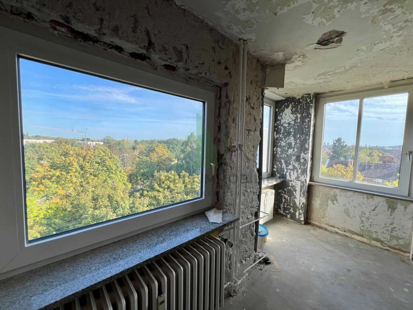 Originalaufnahme  Aussicht Wohnzimmer