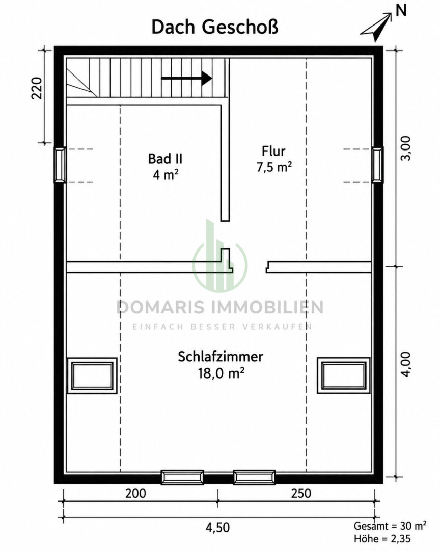 Grundriss Dachgeschoss