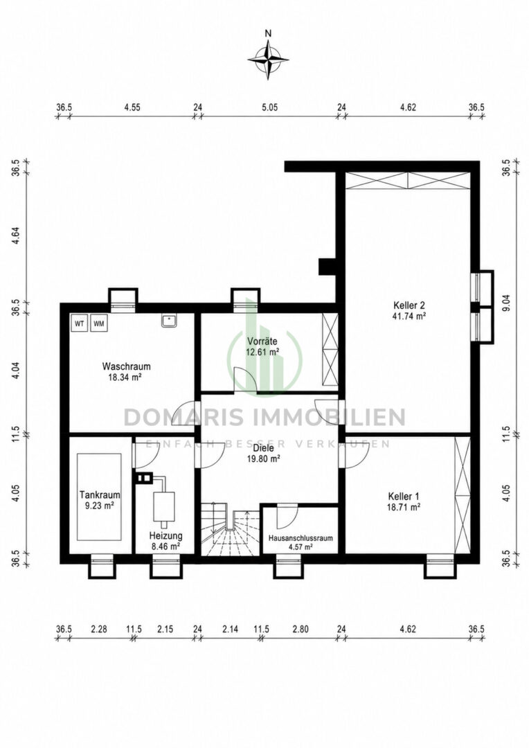 Grundris KG Wohnhaus