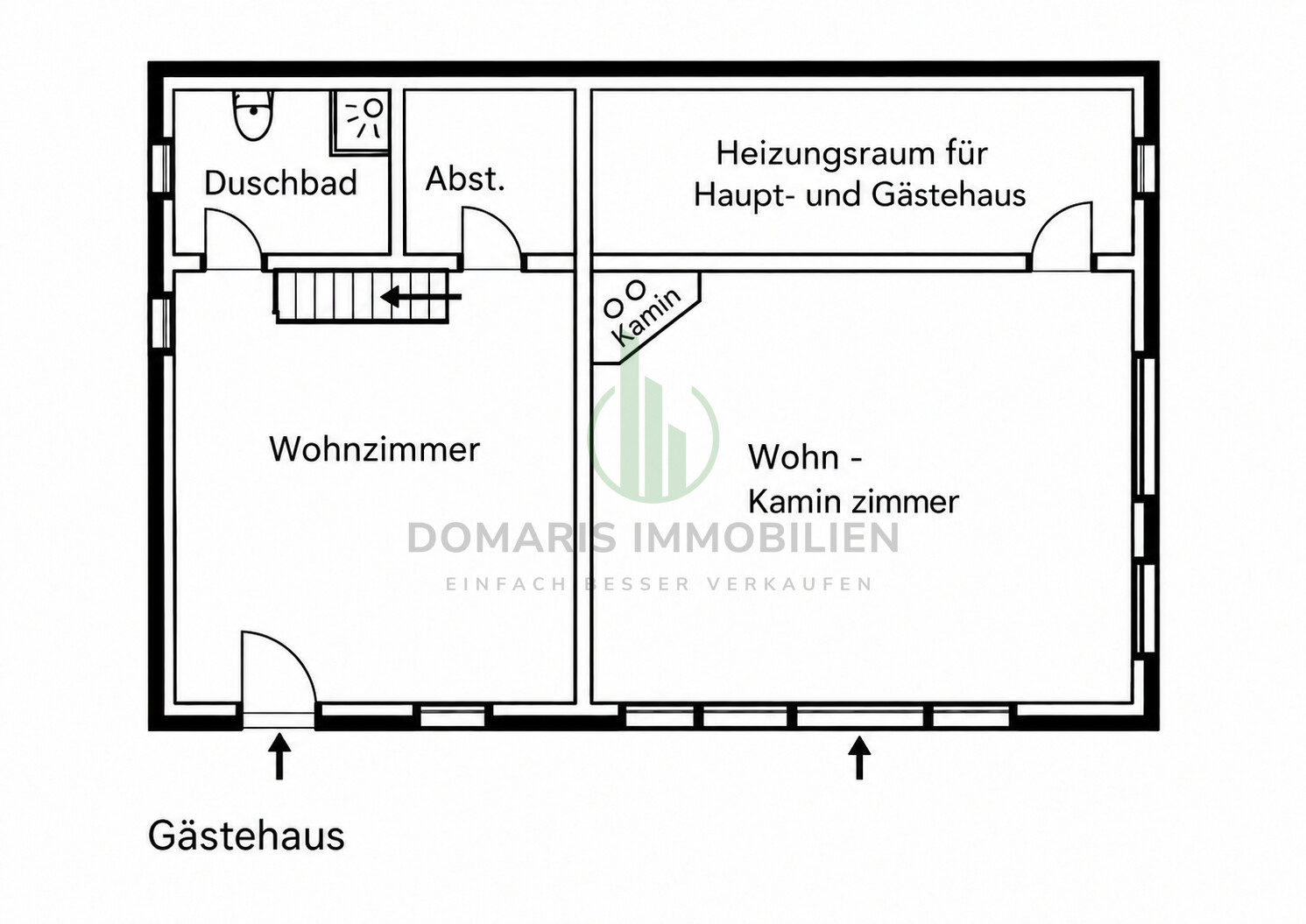 Grundriss Erdgeschoss Gästehaus